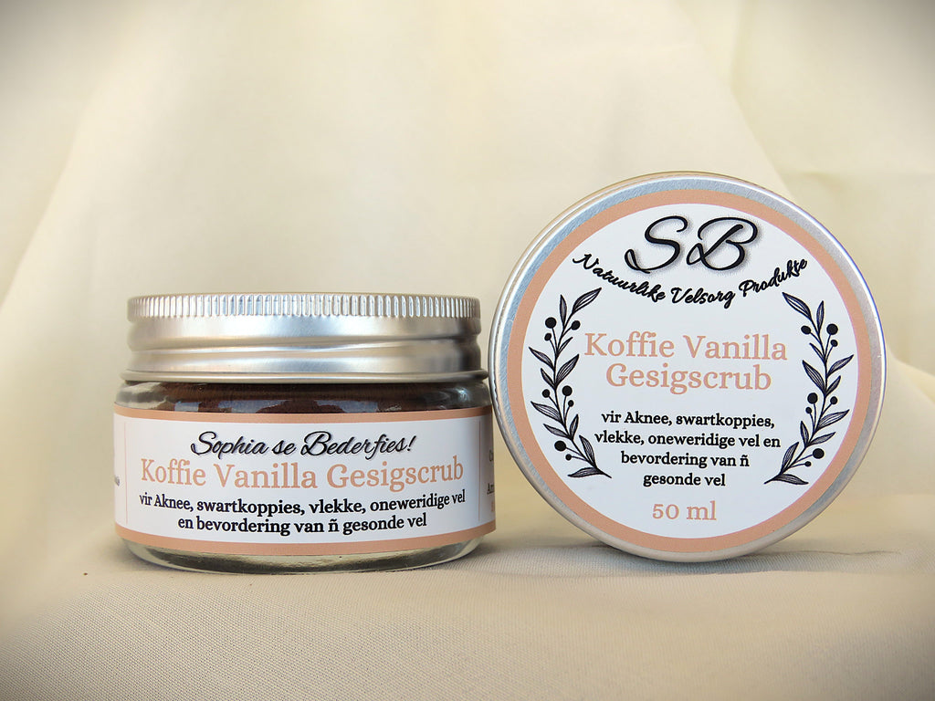 Koffie Vanilla Gesigscrub