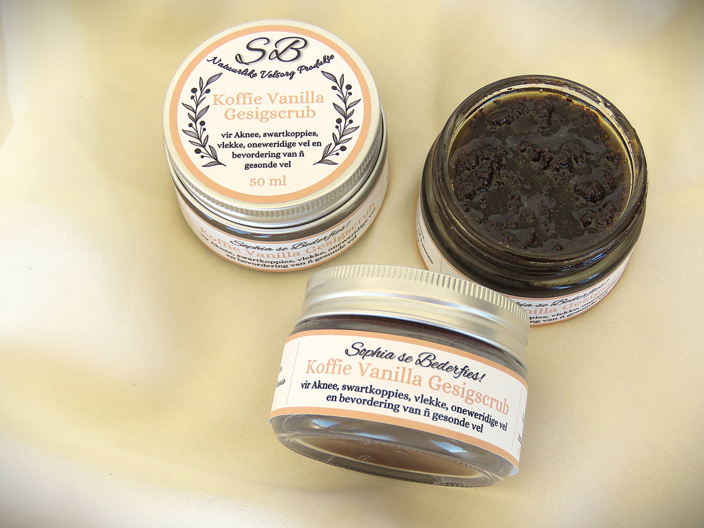 Koffie Vanilla Gesigscrub